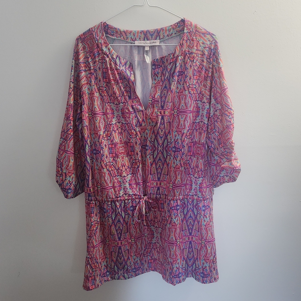 Nanette Lepore Swim Coverup Tunic Machu Picchu Fiesta Small